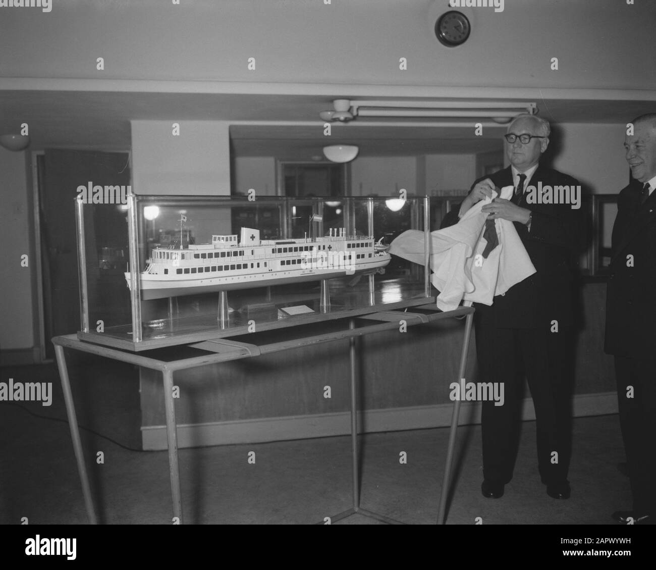 Transfer model for Red Cross hospital ship Date March 3, 1958 Keywords hospital ships Stock