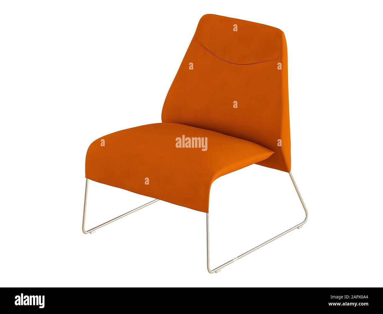Color chair on a white background 3d rendering Stock Photo - Alamy