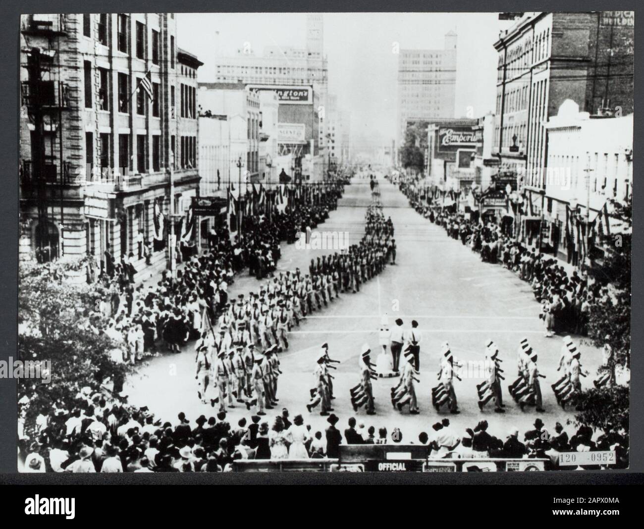 Parade of Dutch soldiers by Melbourne Date: undated Location: Australia, Melbourne Keywords: military, parades, World War II Stock Photo
