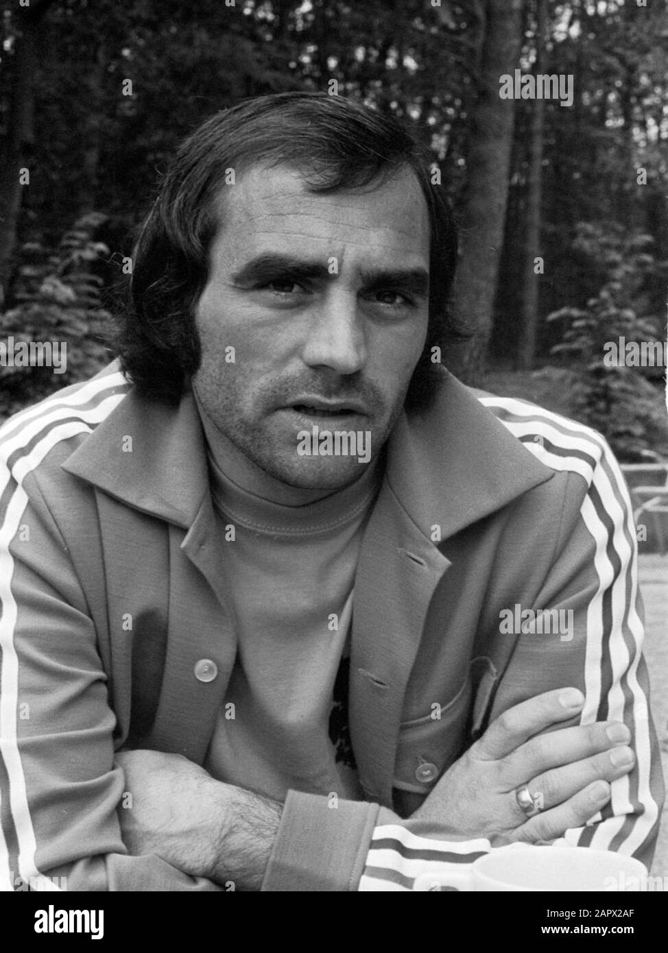 Dutch team selection for 1974 World Cup in Zeist; Pleun Strik.; Stock Photo