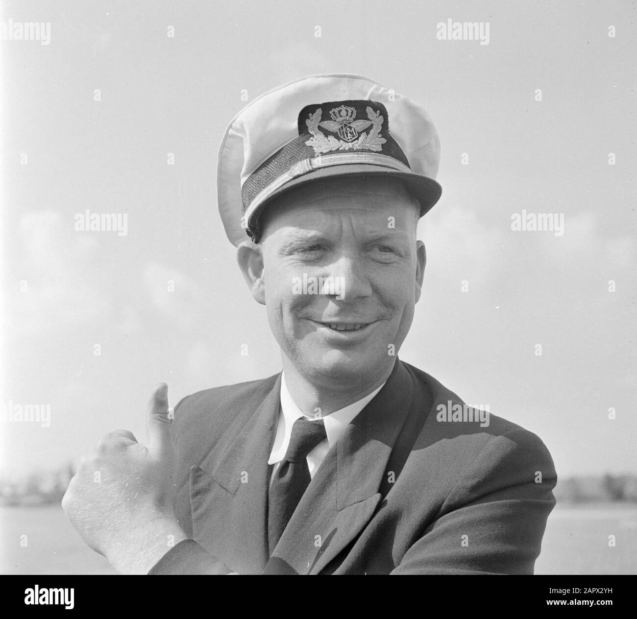 KLM staff corporate identity and Schiphol Portrait of a KLM Date August 1951