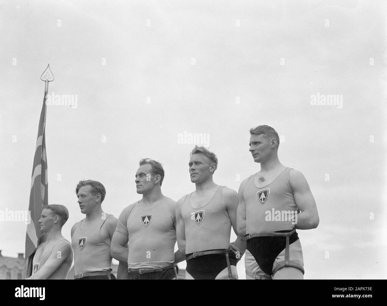 Iceland Reykjavik. Icelandic wrestling (Glima) members of the