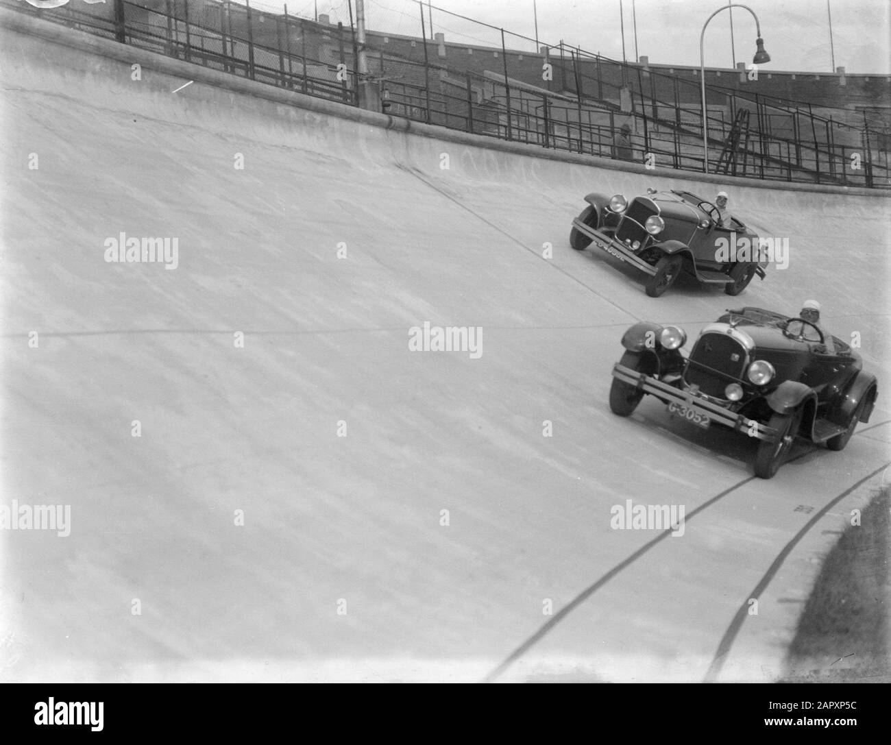 Olympic Stadium and Stadionbuurt, Amsterdam Two Chrysler Cabrio sports