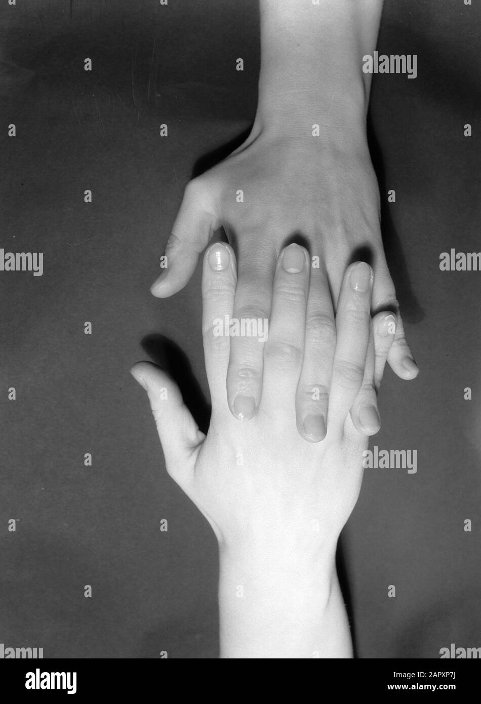 Advertising Photography Two intertwined hands Date 1935 Keywords hands Stock Photo Alamy