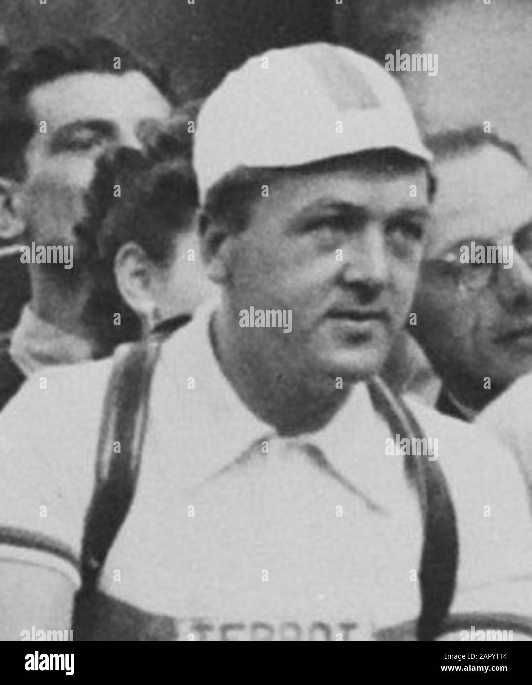 Tour de France 1950. The Dutch team at the start in Paris. Vl r. (...) Wim de Ruyter (...); Stock Photo