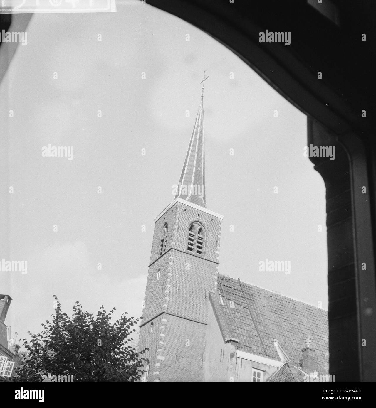 Restoration English church at Beguinage. Assignment Trouw. Church view Date: October 26, 1961 Keywords: churches, restorations Institution name: Begijnhof, Trouw Stock Photo