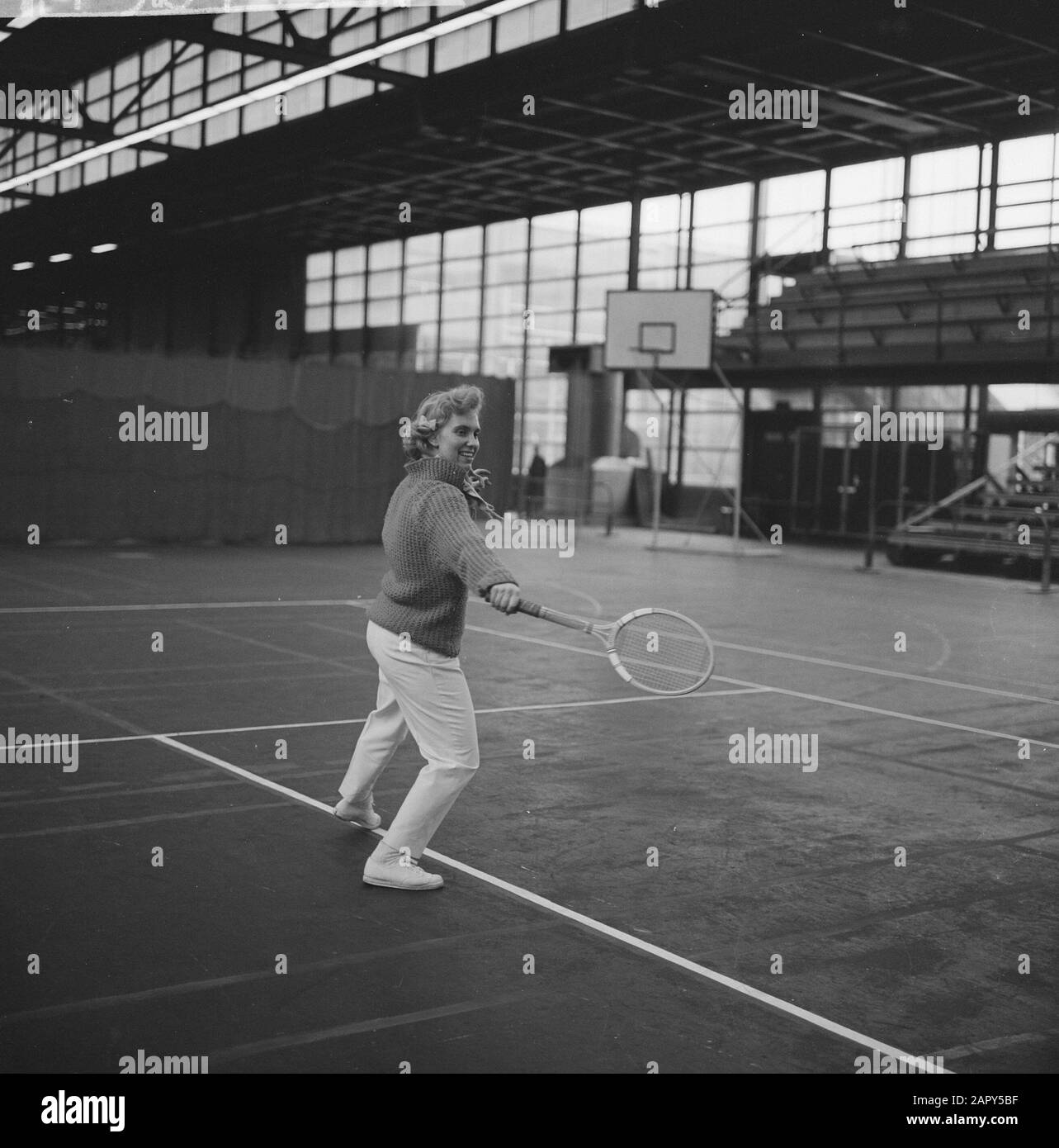 Dutch Tennis Championships Mrs Baars Date: February 15, 1962 Keywords: tennis championships Stock Photo