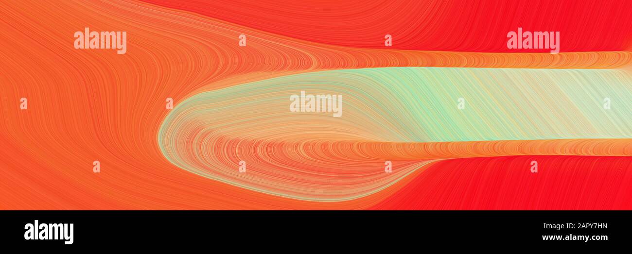 Colorful Horizontal Banner With Tomato Tan And Crimson Colors