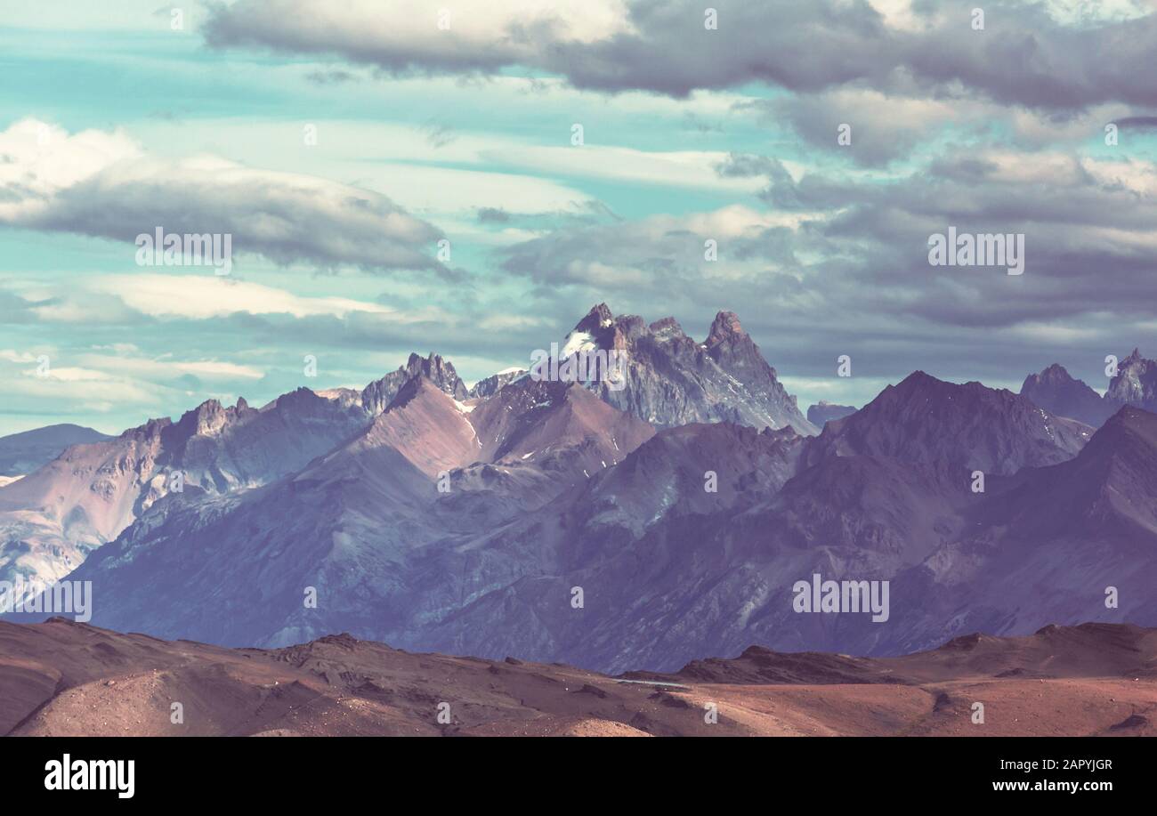 Patagonia landscapes in Southern Argentina. Beautiful natural ...