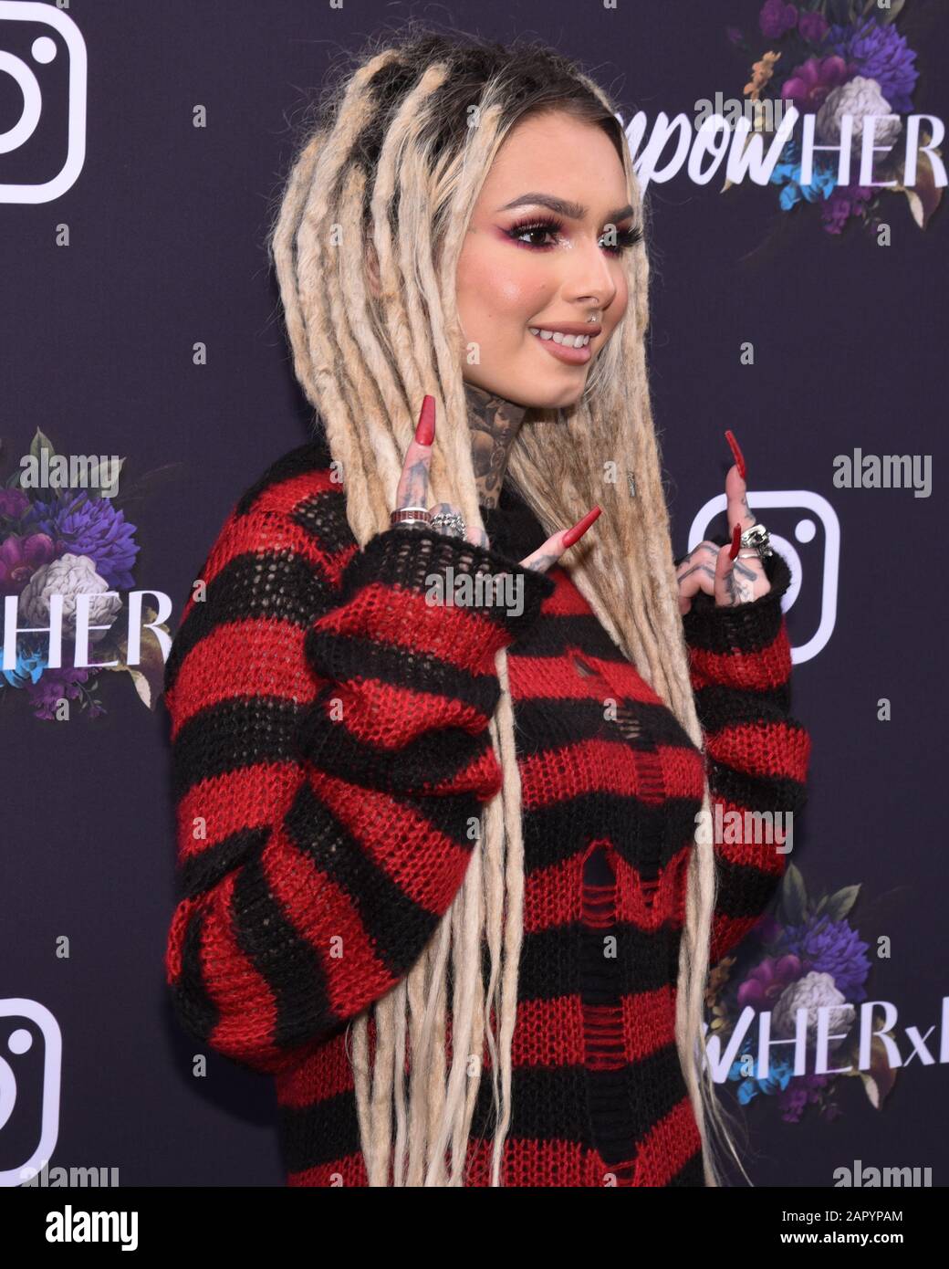 January 24, 2020, West Hollywood, CA, USA: Zhavia Ward attends the Instagram's GRAMMY Luncheon at Yasbel. (Credit Image: © Billy Bennight/ZUMA Wire) Stock Photo