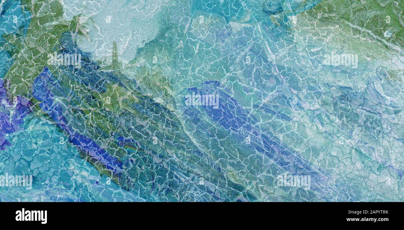 glossy multicolor marble background texture with veins Stock Photo