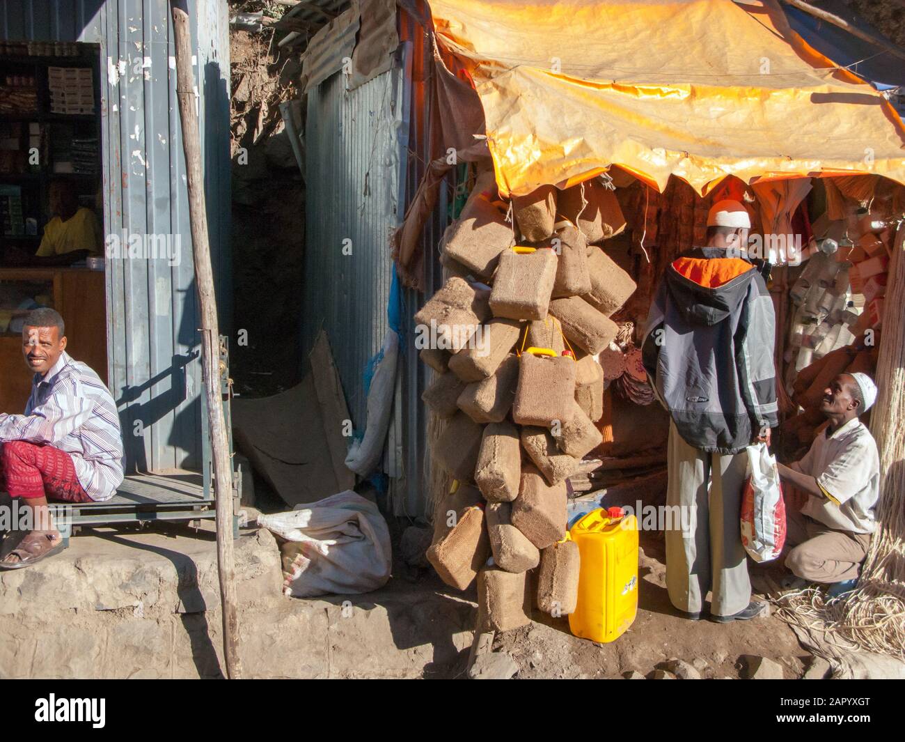 Market Activities In A Small Town In Amhara Region Ethiopia Stock 