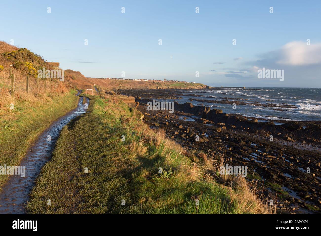 Fife Coastal Path, Scotland. Picturesque view of the Fife Coastal