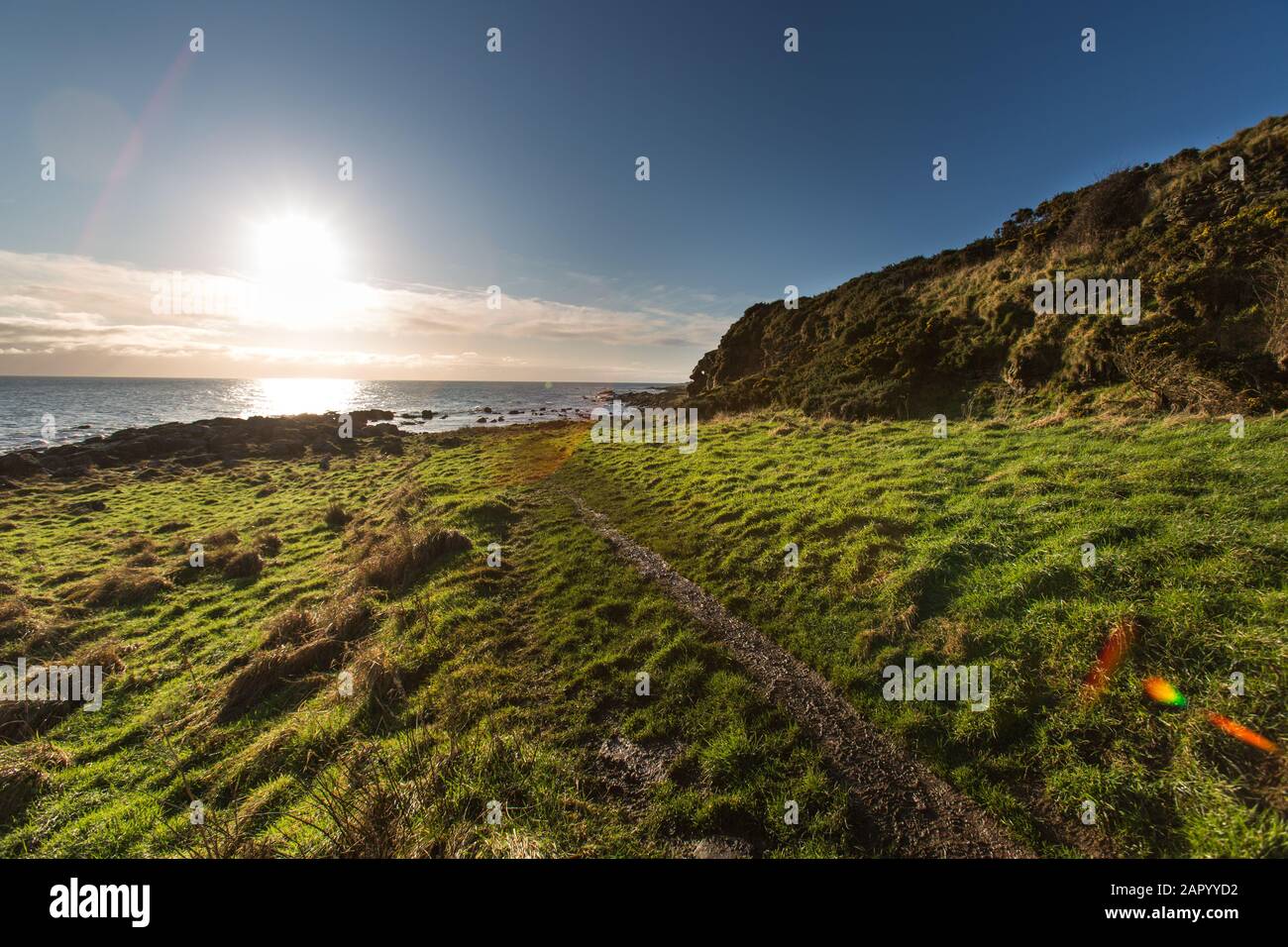 Fife Coastal Path, Scotland. Picturesque view of the Fife Coastal Path