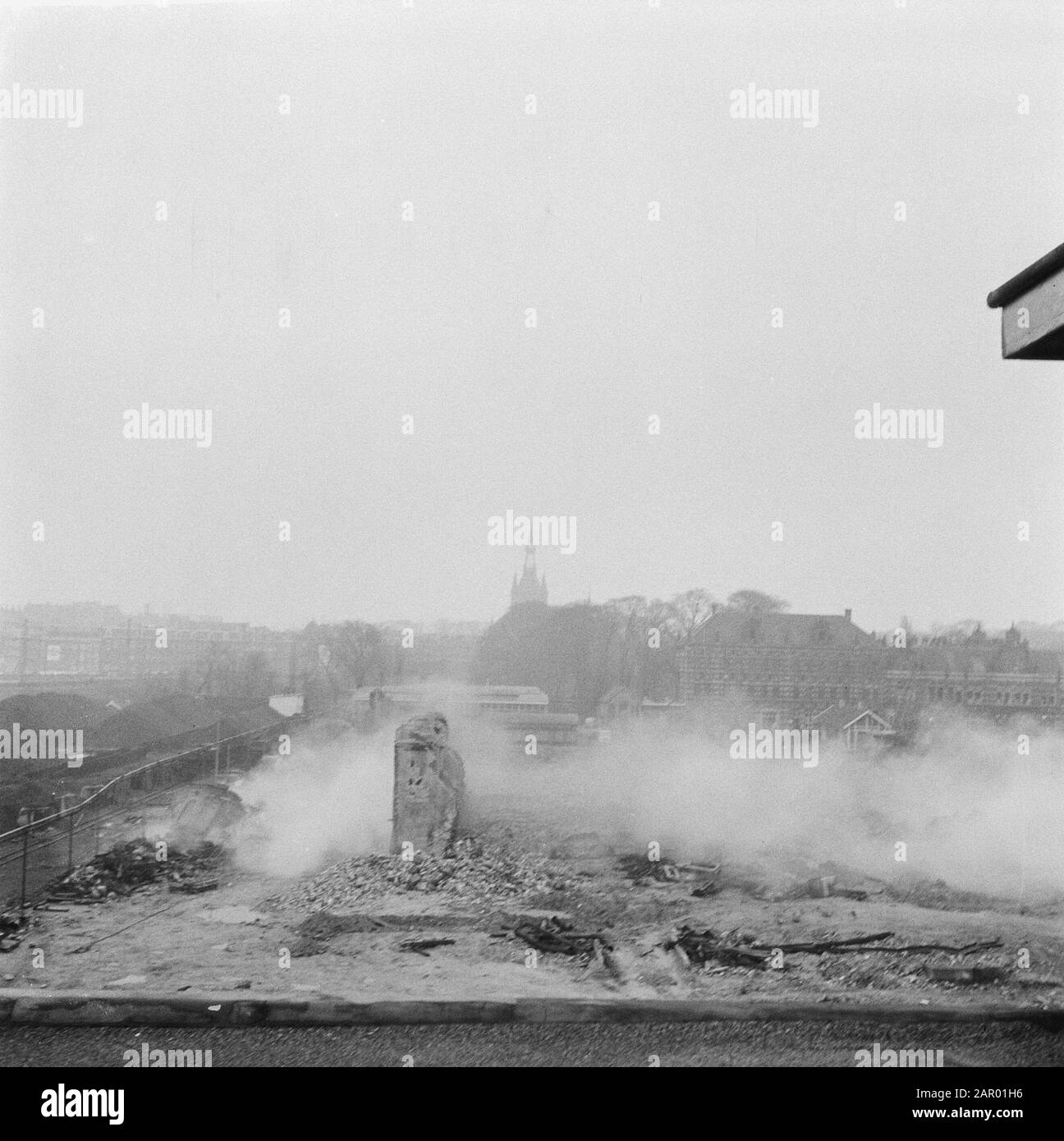Blowing up of chimneys at the Westergasfabriek Date: 14 December 1961 Keywords: CHIME Stock Photo