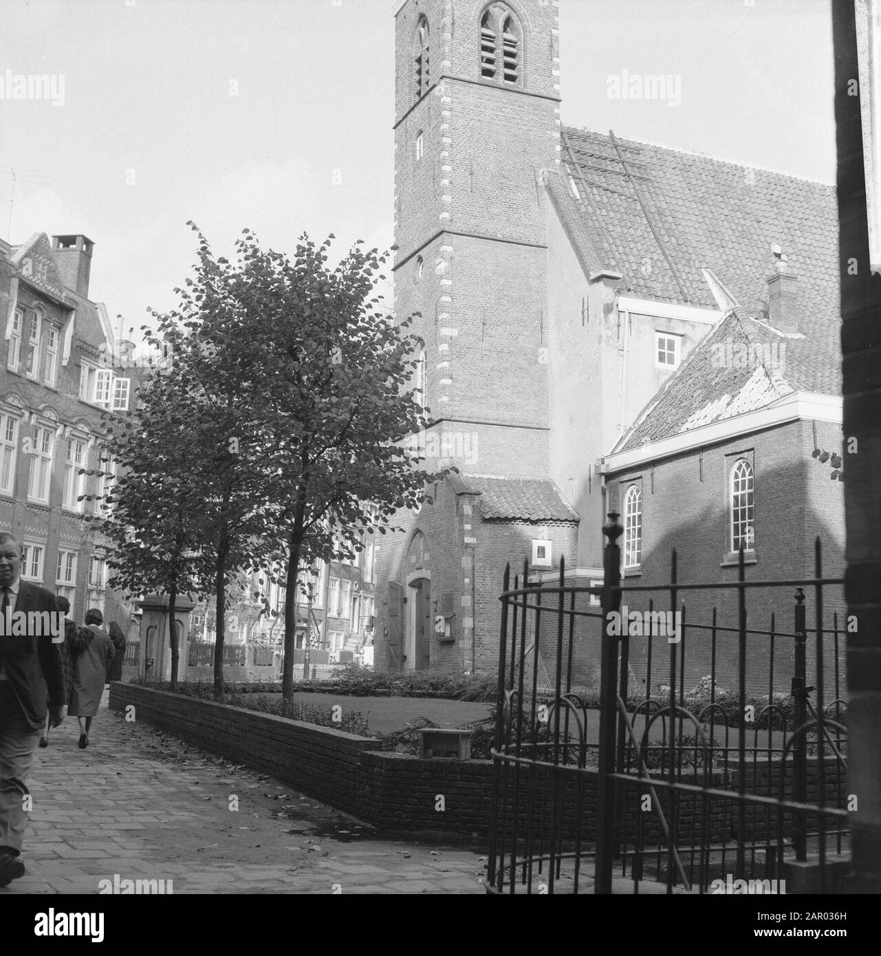 Restoration English church at Beguinage. Assignment Trouw Date: October 26, 1961 Keywords: churches, restorations Institution name: Begijnhof, Trouw Stock Photo