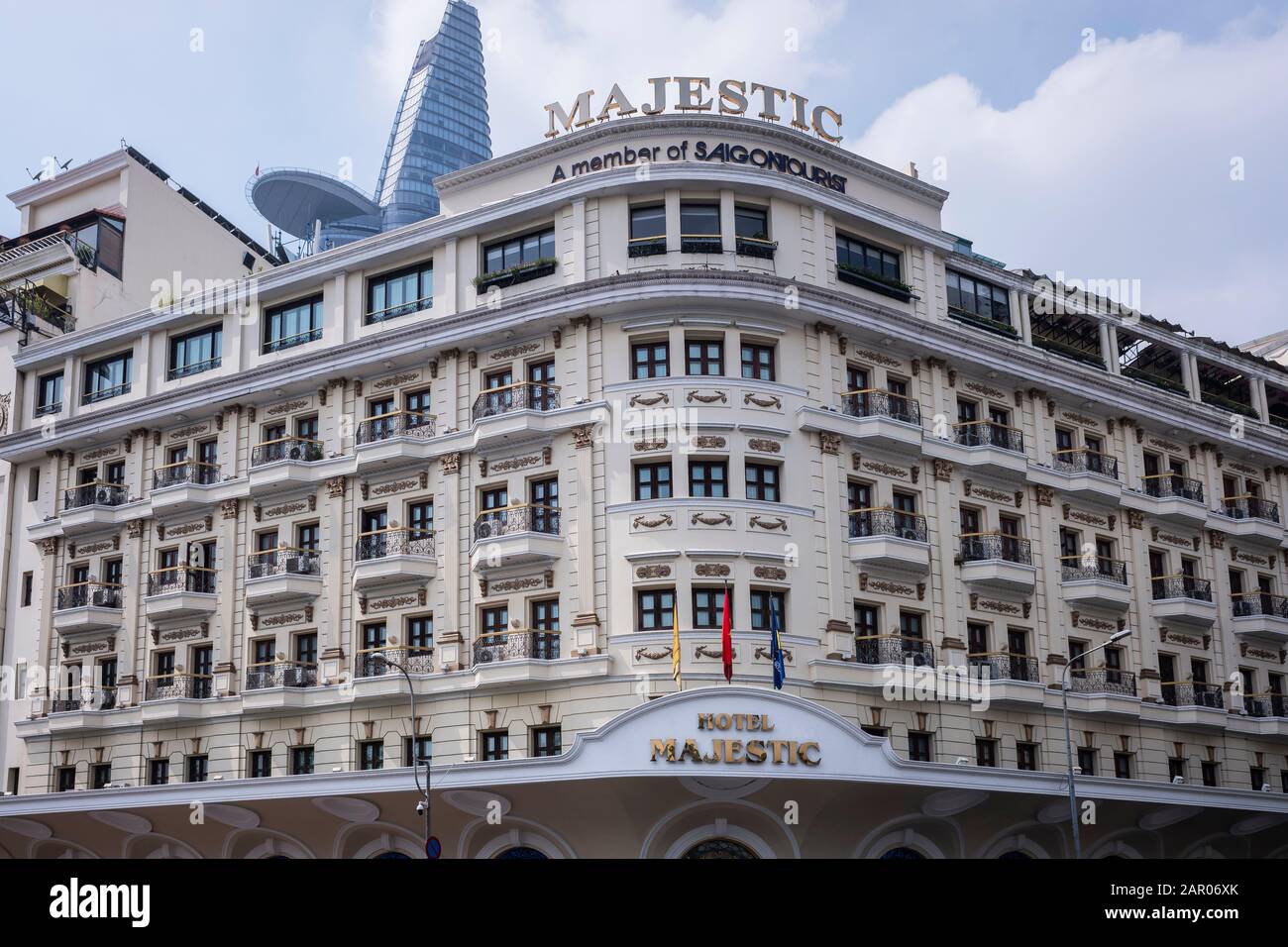The Majestic Hotel, Ho Chi Minh City, Vietnam Stock Photo
