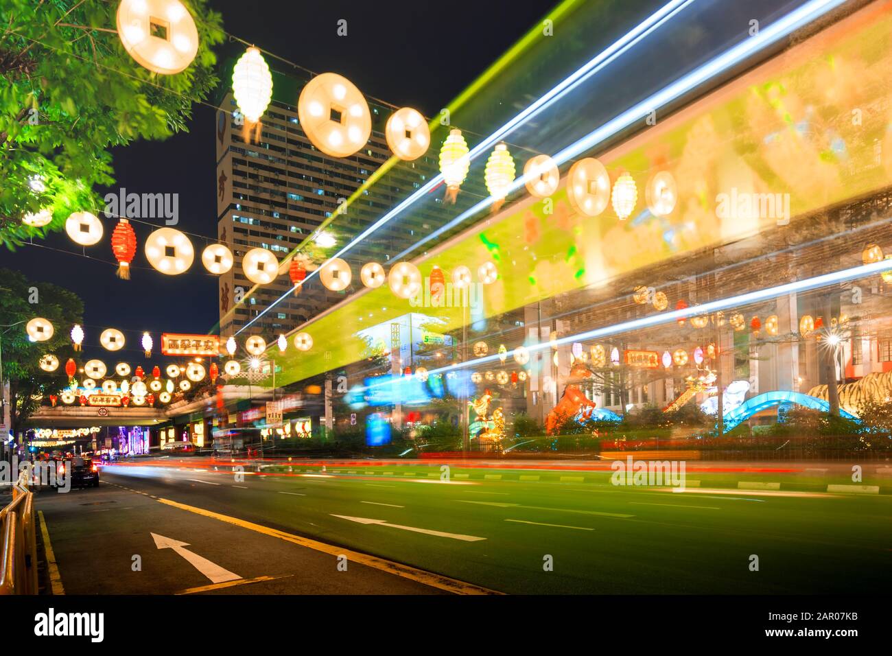 Singapore 22 Jan 2020 Singapore Chinatown Chinese New Year Street Decoration Light View Stock Singapore 22 Jan 2020 Singapore Chinatown Chinese New Year Street Decoration Light View Stock