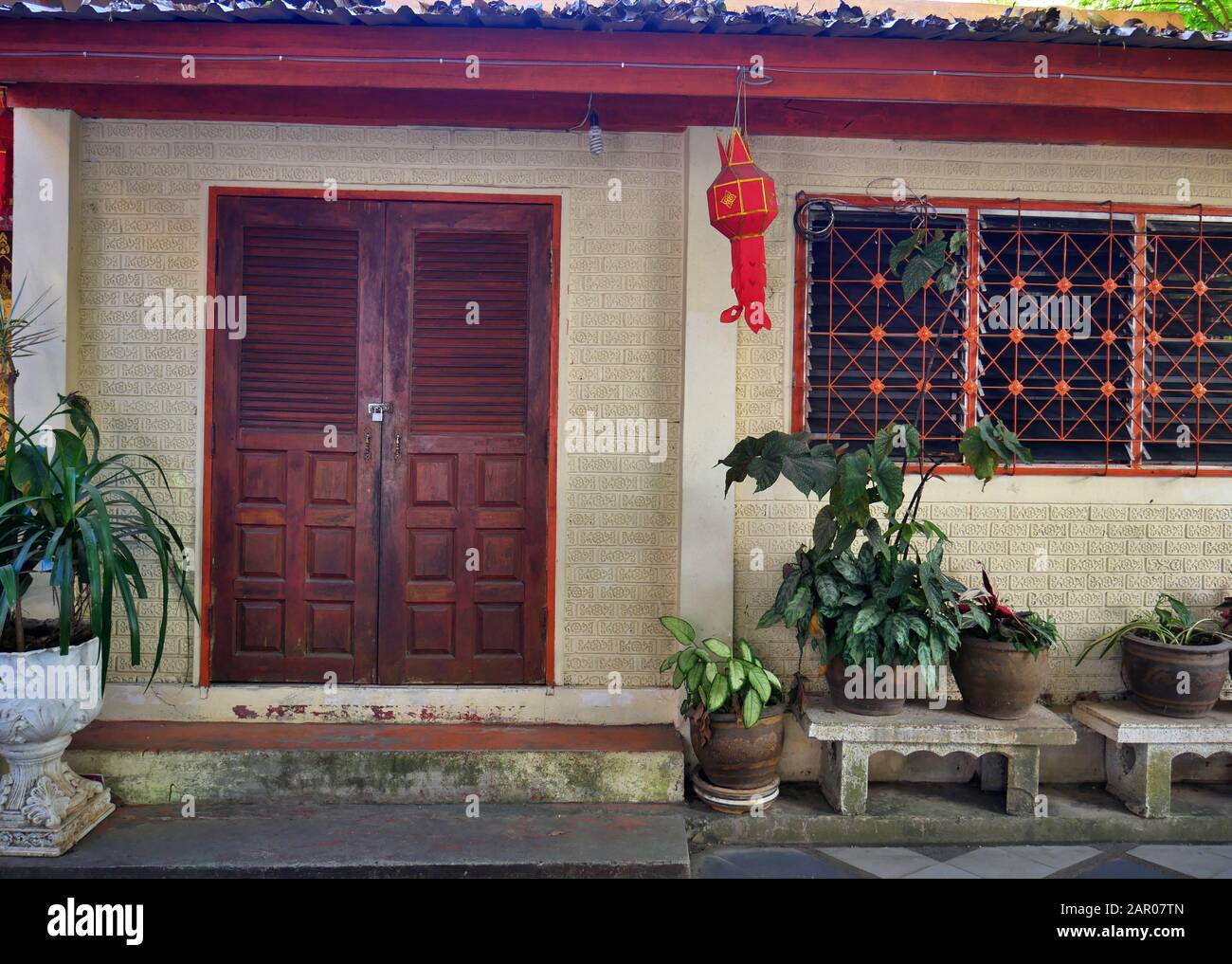 traditional monk house in temple area Stock Photo Alamy