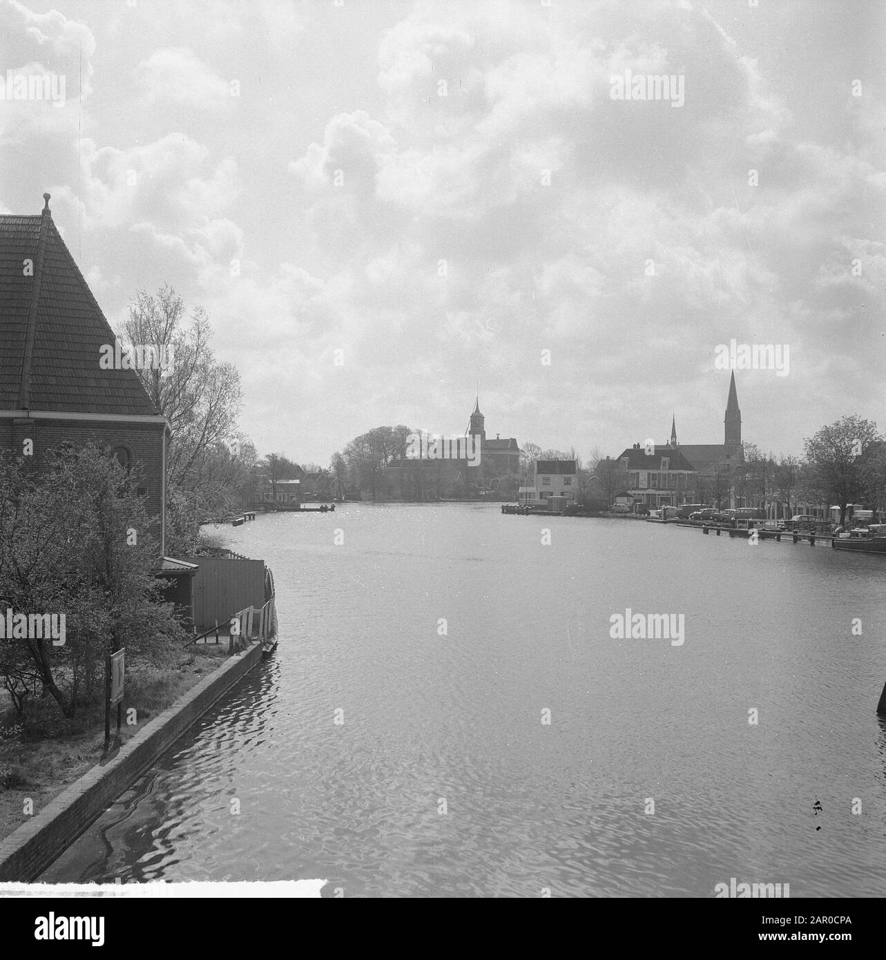 Ouderkerk aan de Amstel en surroundings Date: May 2, 1963 Location: Ouderkerk aan de Amstel Stock Photo