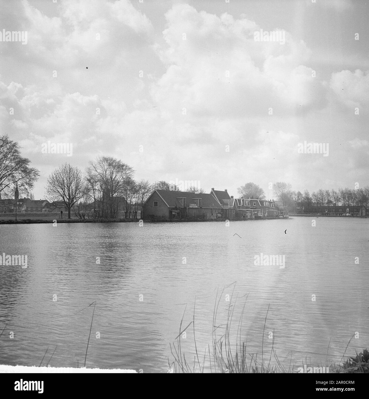 Ouderkerk aan de Amstel en surroundings Date: May 2, 1963 Location: Ouderkerk aan de Amstel Stock Photo