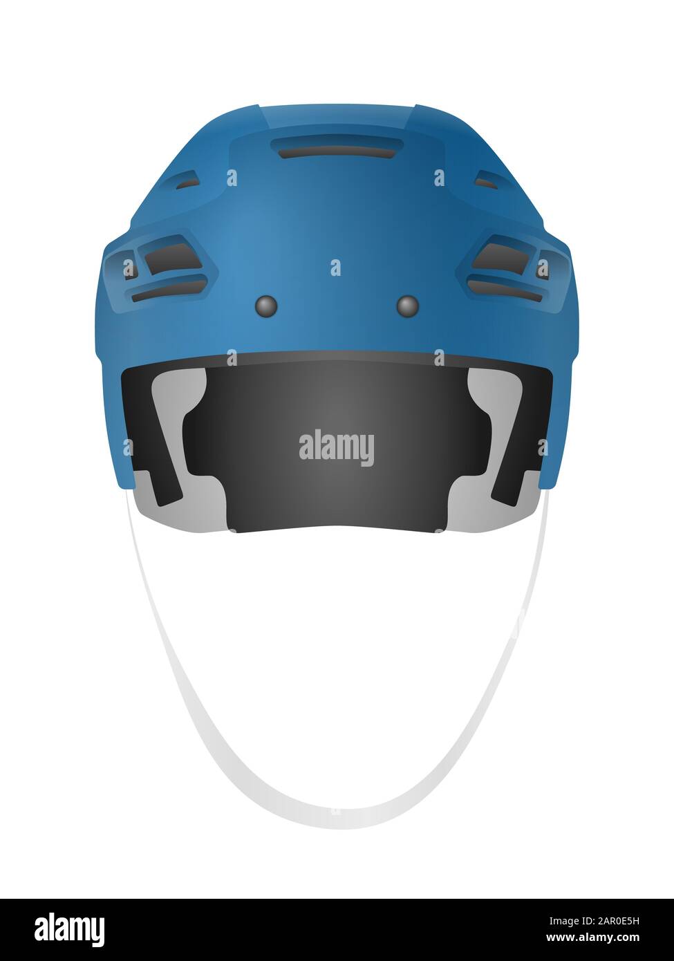 Hockey helmet on a white background. Vector illustration Stock Photo ...