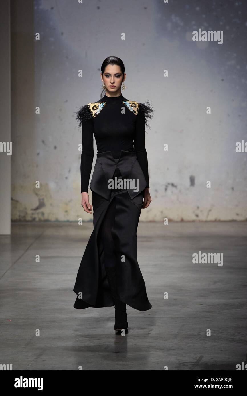AltaRoma 2020 fashion show Natasha Pavlucenko Stock Photo - Alamy