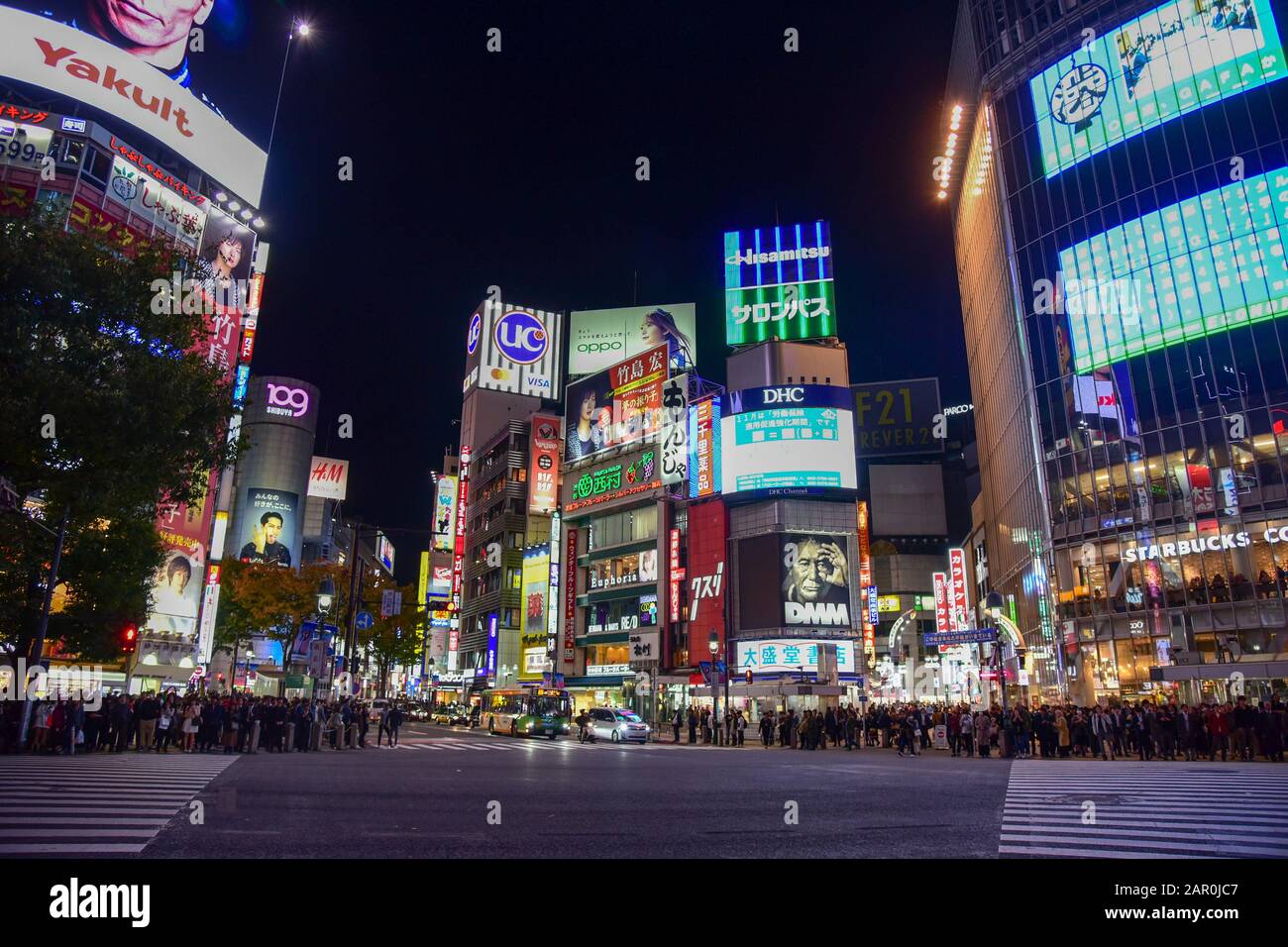 Street View In Shibuya District Tokyo Stock Photo Alamy