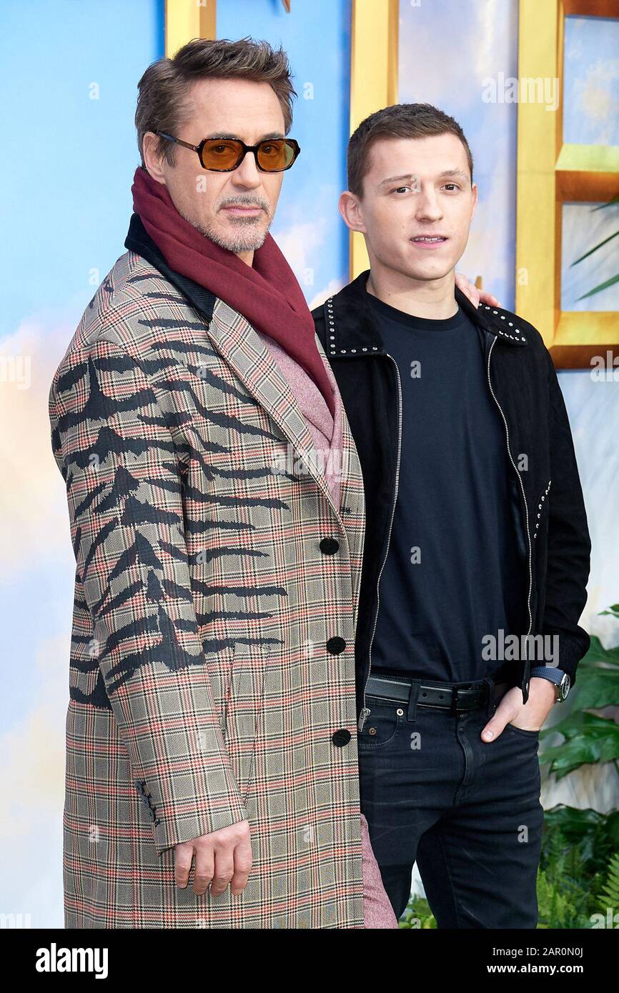 Robert Downey Jr And Tom Holland Attend The Dolittle Special Robert Downey Jr And Tom Holland Attend The Dolittle Special