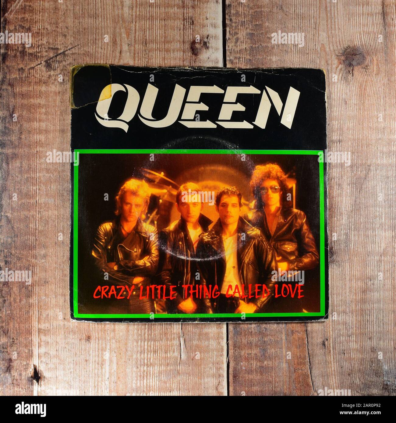 Queen - Crazy little thing called love 7 inch single Stock Photo