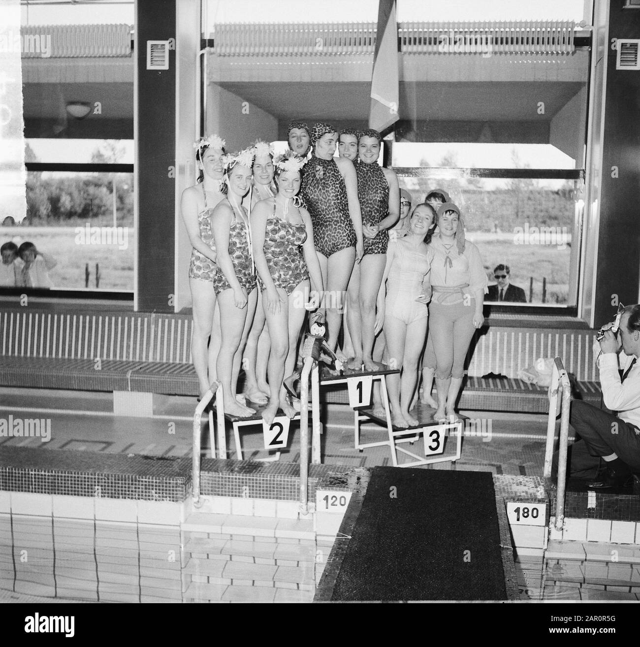 National Art Swimming Championships in Utrecht in swimming pool Den