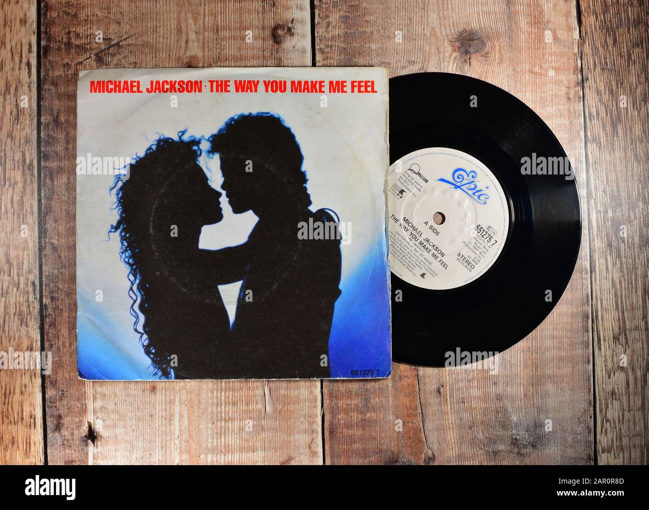 Michael Jackson The Way You Make Me Feel 7 Inch Single Stock Photo Alamy