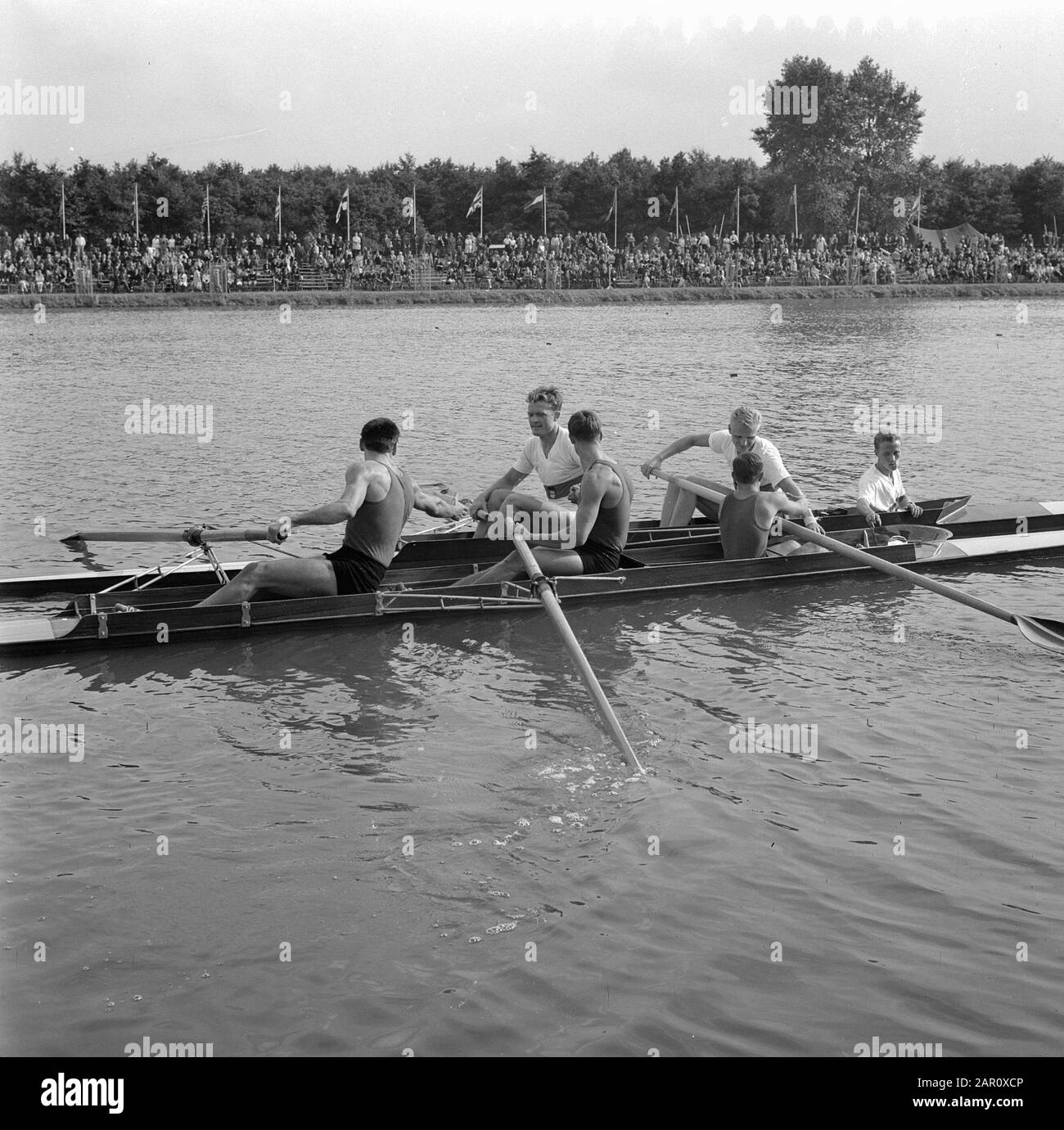 European rowing championships Bosbaan, German two with luck wished by