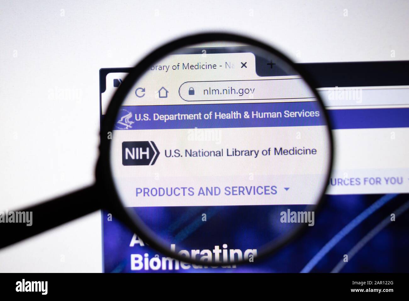 Los Angeles, California, USA 23 January 2020 US National Library of