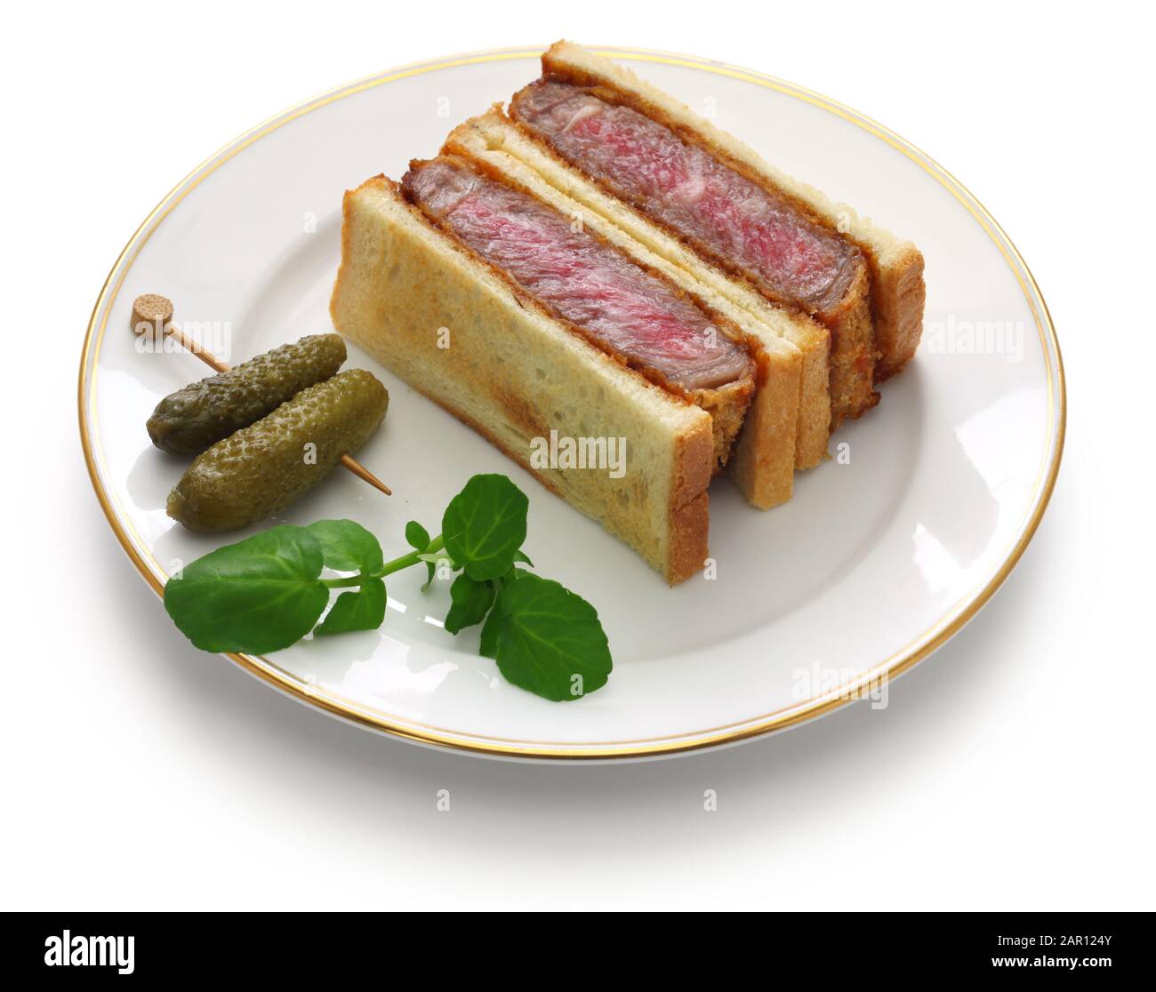 homemade beef katsu sandwich, japanese food Stock Photo Alamy