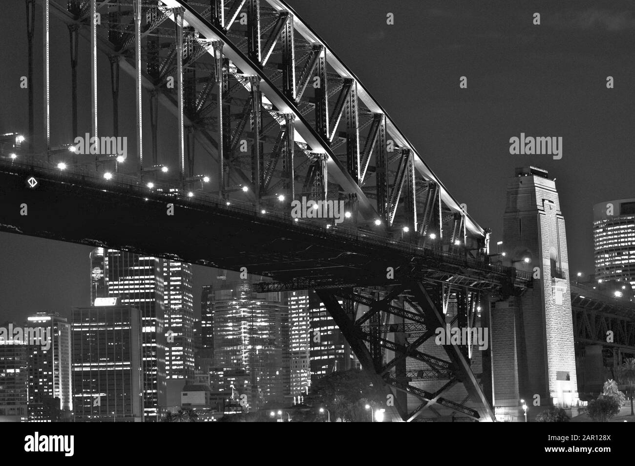 The Sydney Harbour Bridge at night Stock Photo - Alamy