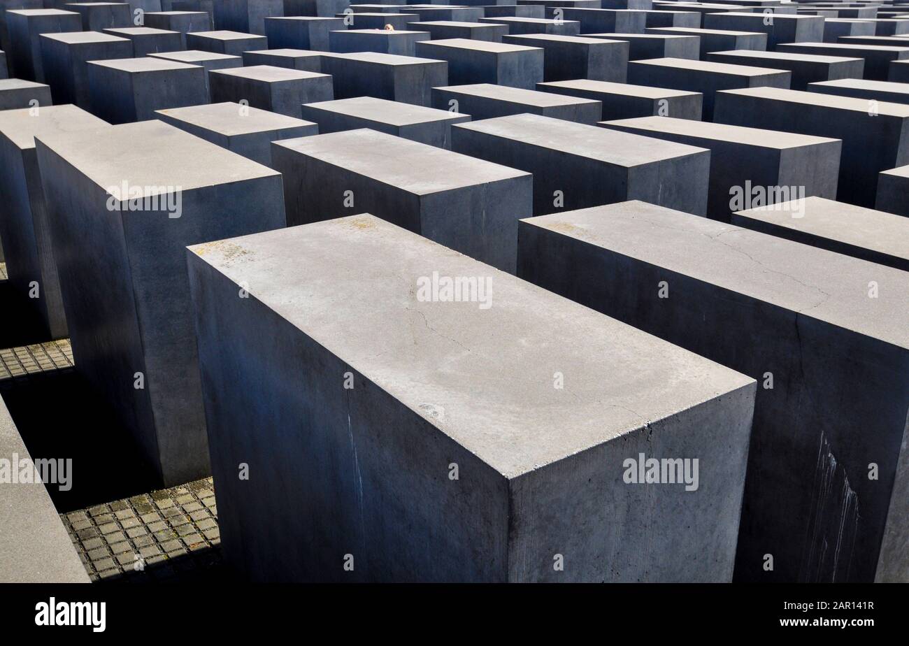 Memorial to the Murdered Jews of Europe Stock Photo