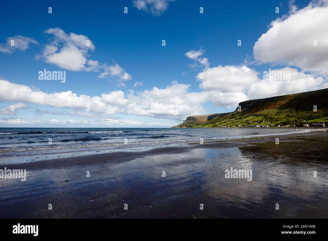 Waterfoot Glenariff beach County Antrim Northern Ireland UK Stock Photo