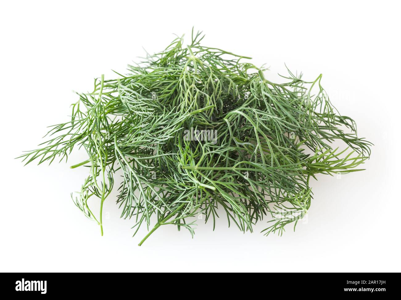 Heap of dill leaves isolated on white background Stock Photo Alamy