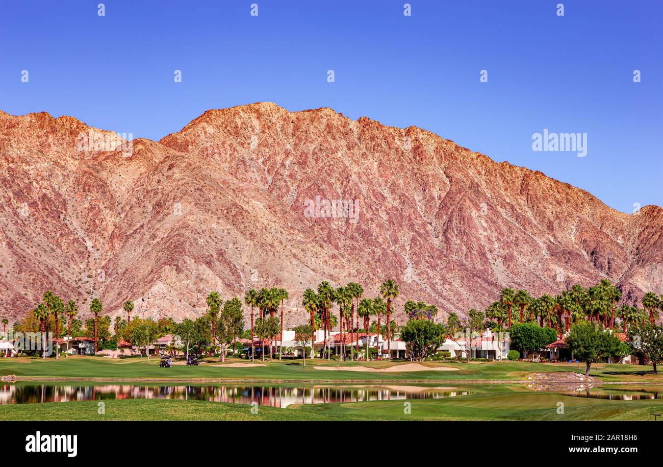 golf course in La Quinta, Palm Springs, California, usa Stock Photo Alamy