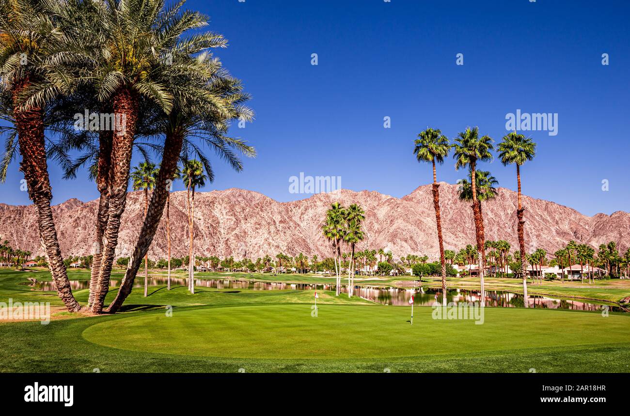 golf course in La Quinta, Palm Springs, California, usa Stock Photo Alamy