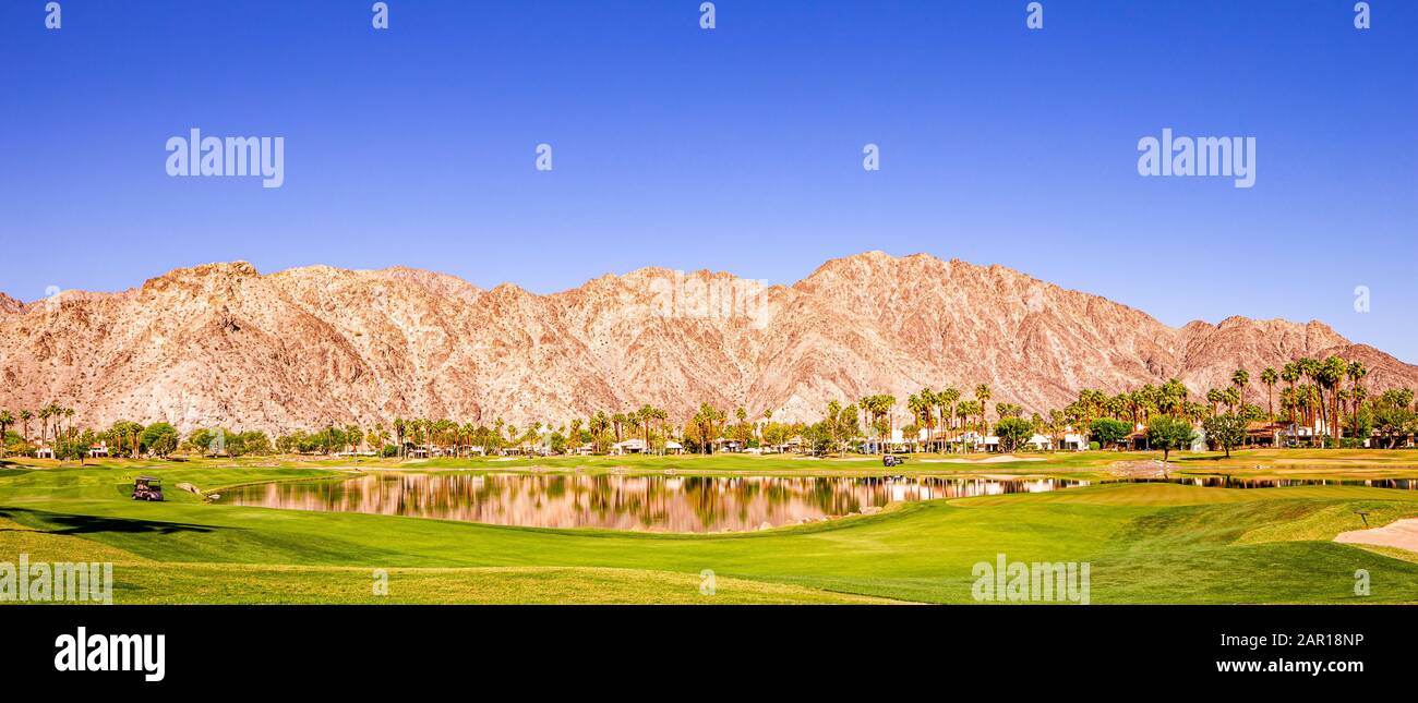golf course in La Quinta, Palm Springs, California, usa Stock Photo Alamy
