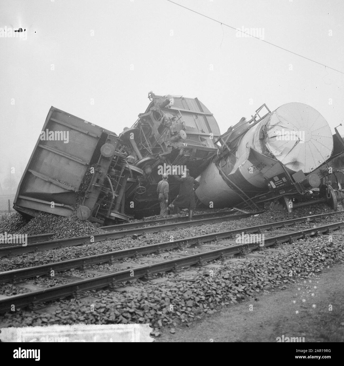 Train accident at Boxtel, in middle which rammed stationary