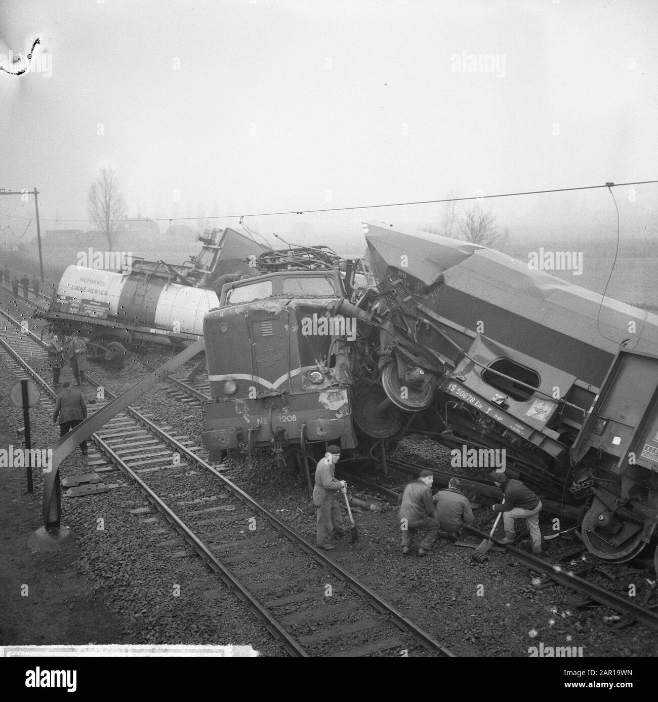 Train accident at Boxtel, in middle which rammed stationary