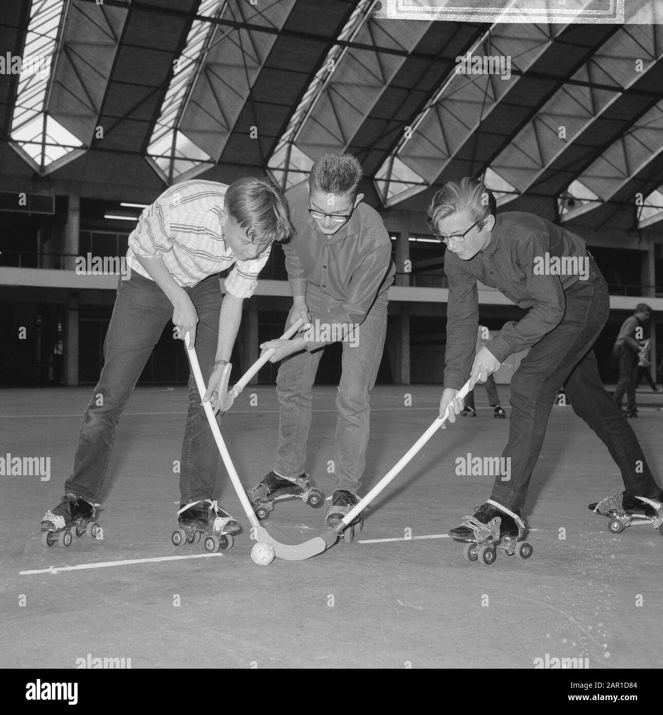 Roller hockey Black and White Stock Photos & Images - Alamy