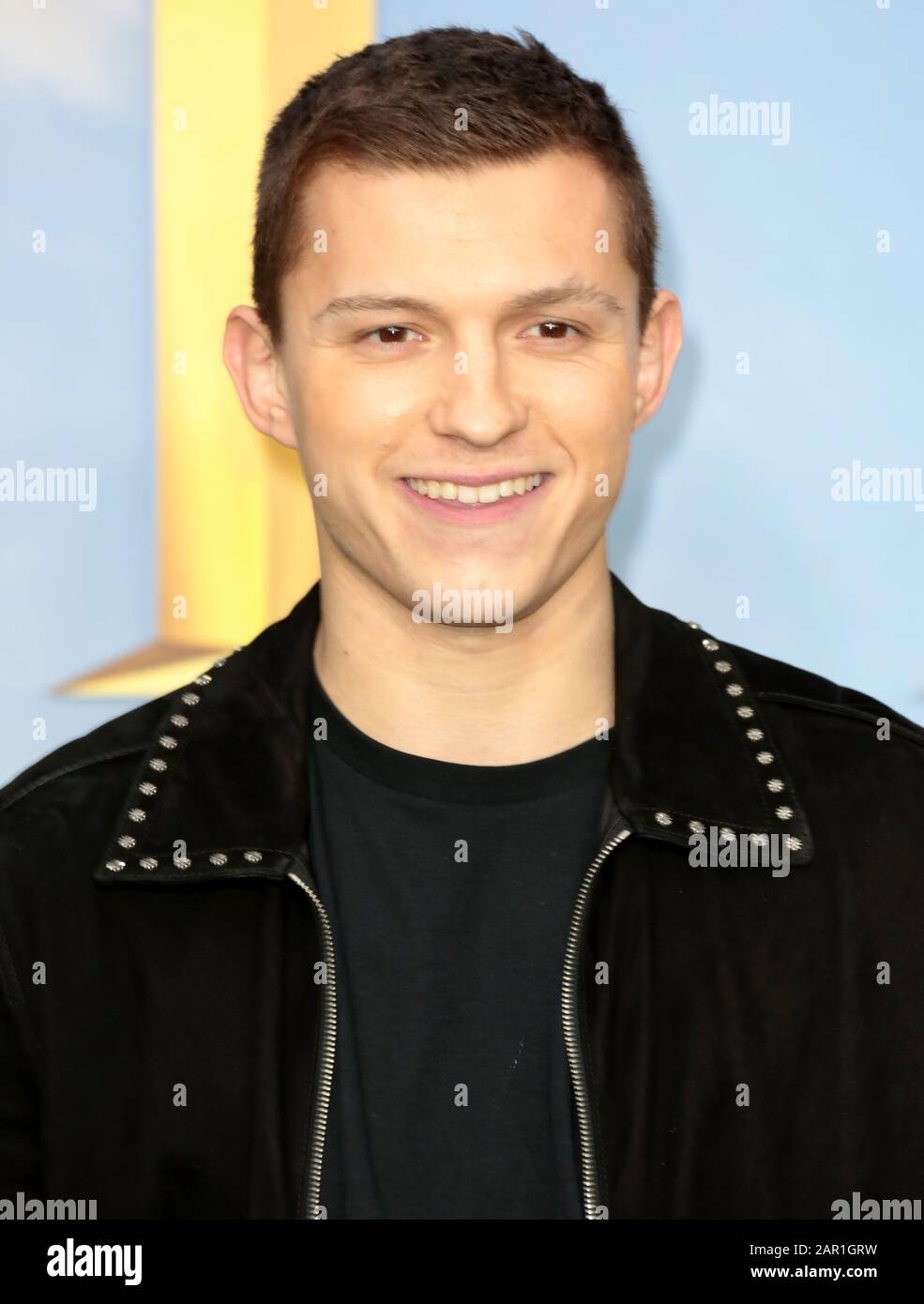 Jan 25, 2020 - London, England, UK - Tom Holland attending  Dolittle special film screening, Cineworld Leicester Square - Stock Photo