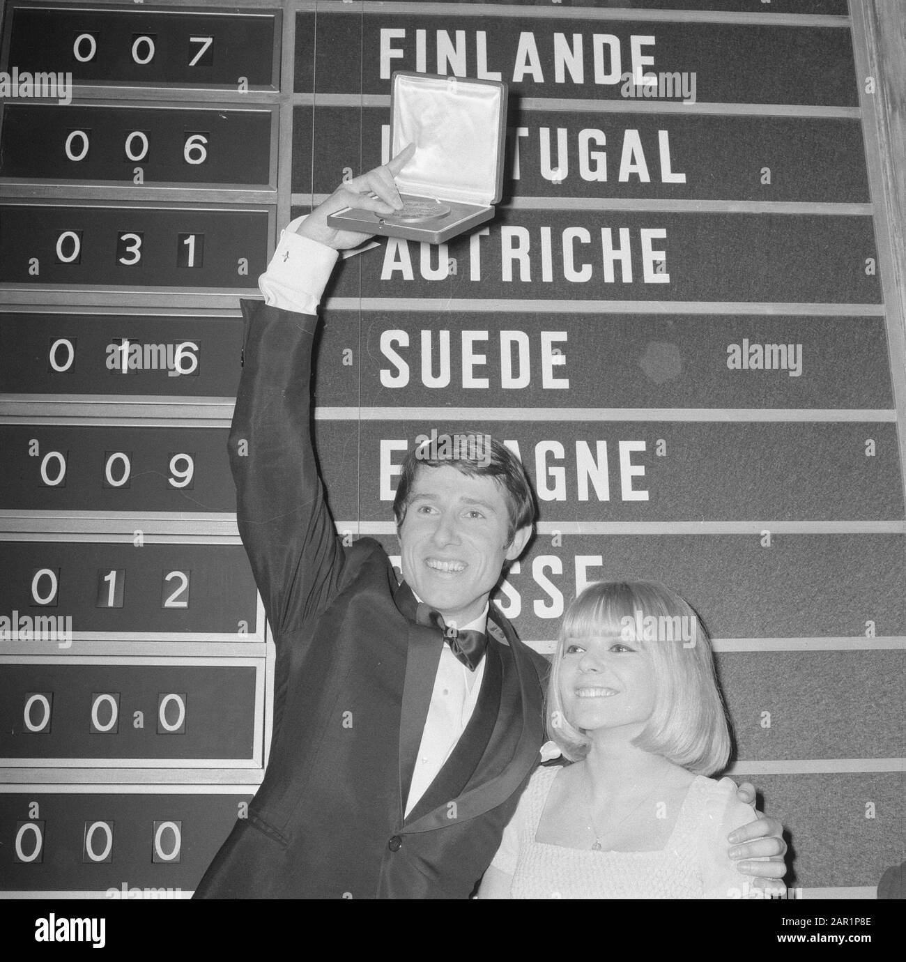 Eurovision Song Contest 1966 in Luxembourg. The winner Udo Jürgens with