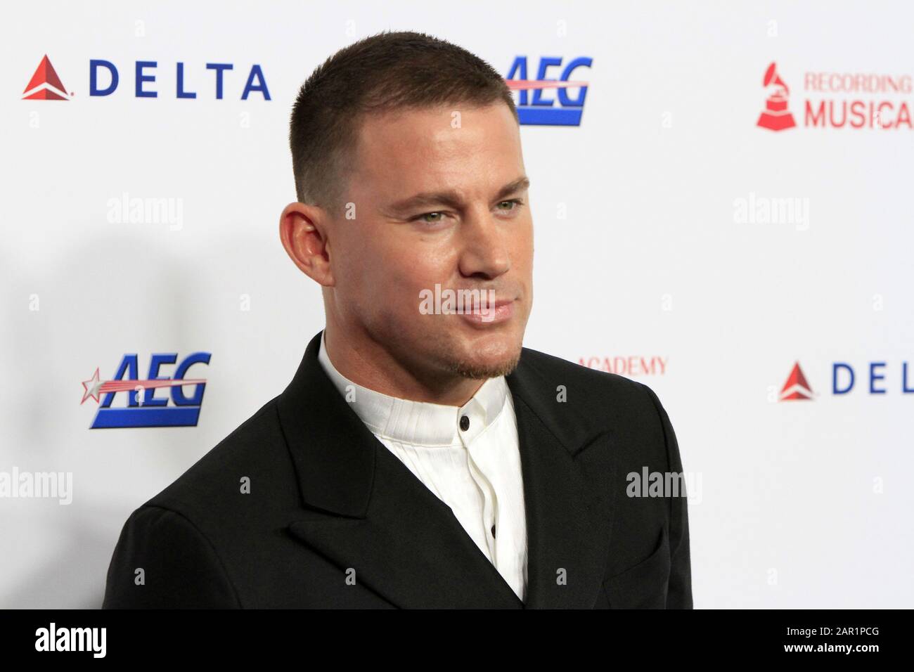 January 24, 2020, Los Angeles, CA, USA: LOS ANGELES - JAN 24:  Channing Tatum at the 2020 Muiscares at the Los Angeles Convention Center on January 24, 2020 in Los Angeles, CA (Credit Image: © Kay Blake/ZUMA Wire) Stock Photo