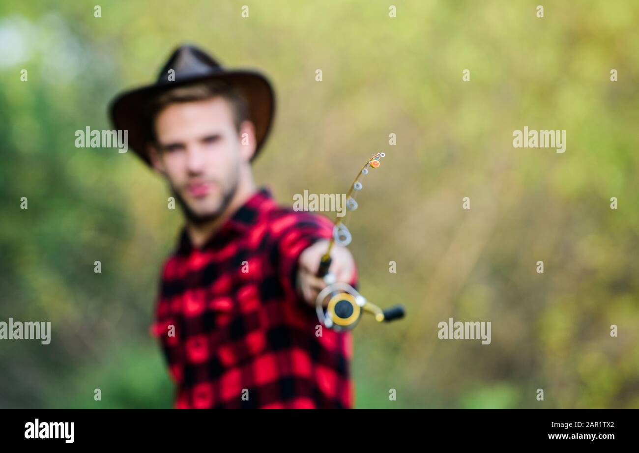 Fisherman in cowboy hat hi-res stock photography and images - Alamy