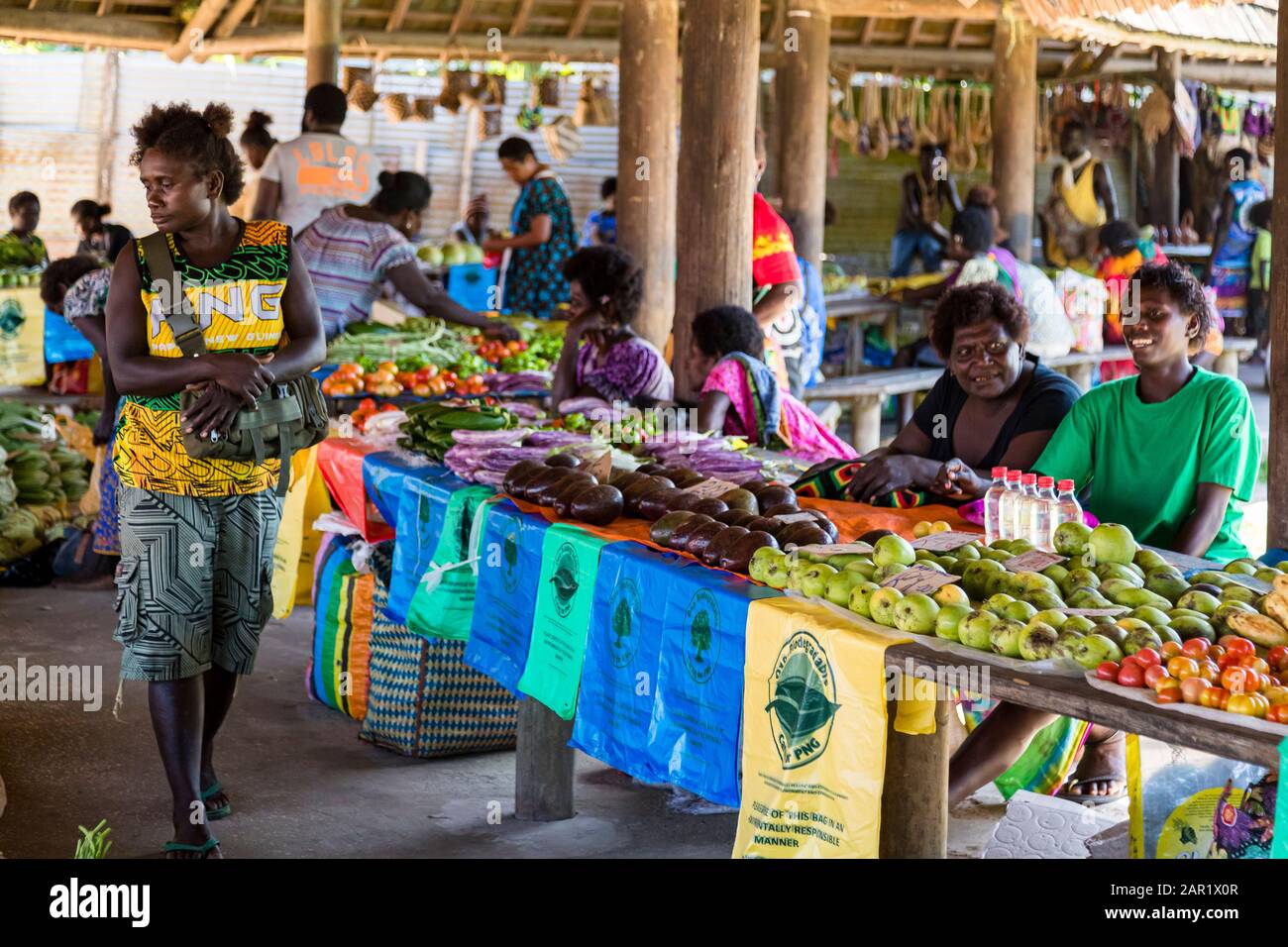 Market in Buka Town, Bougainville, Papua New Guinea Stock Photo - Alamy